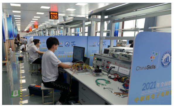 國賽動態(tài) | 2021年全國職業(yè)院校技能大賽【中職組】電子電路裝調(diào)與應用賽項·比賽實況